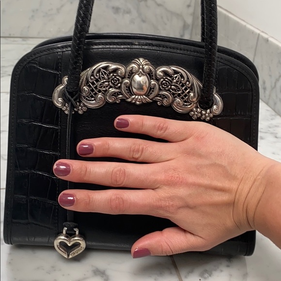 Black, leather, vintage Brighton handbag. - Picture 5 of 5